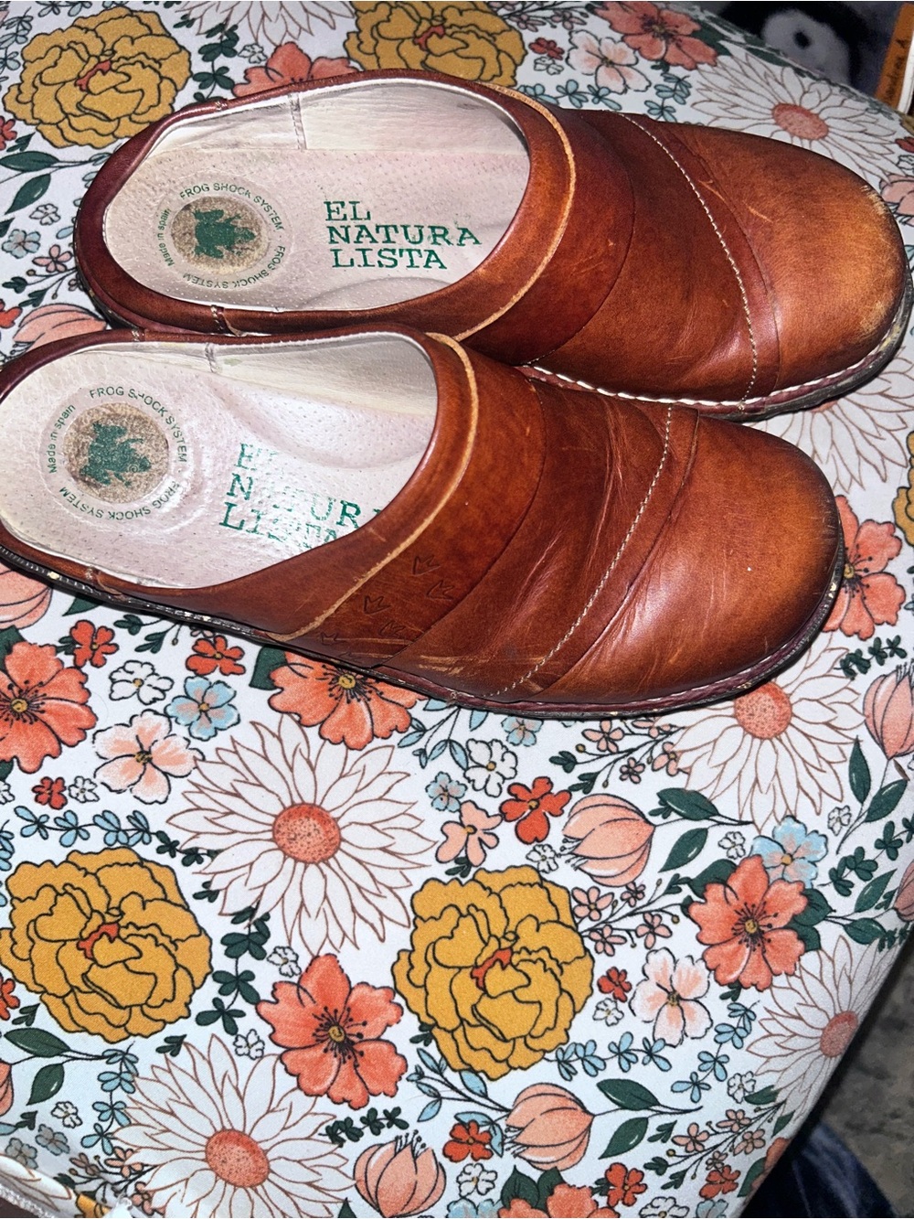 El Naturalista Men's Cognac Brown Leather Slip-On Loafers